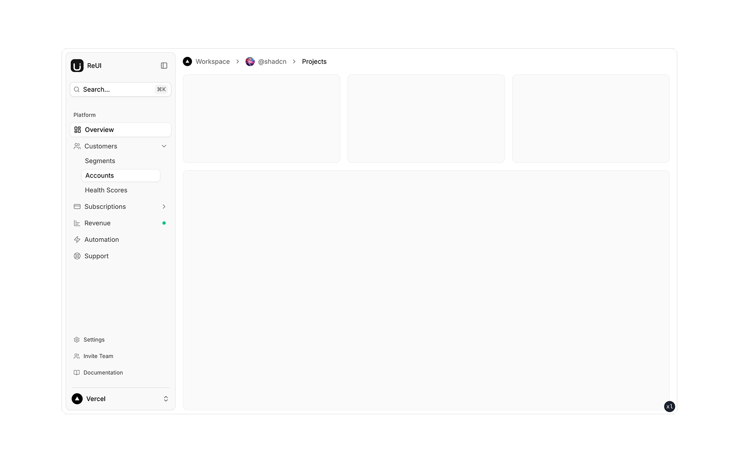 App Shell blocks preview