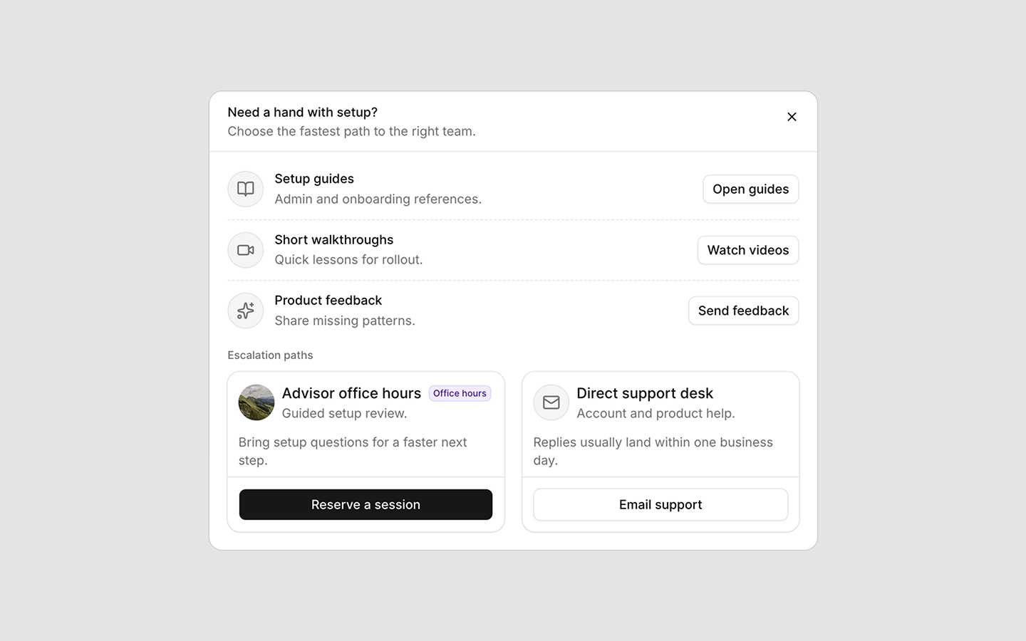 Dialog blocks preview