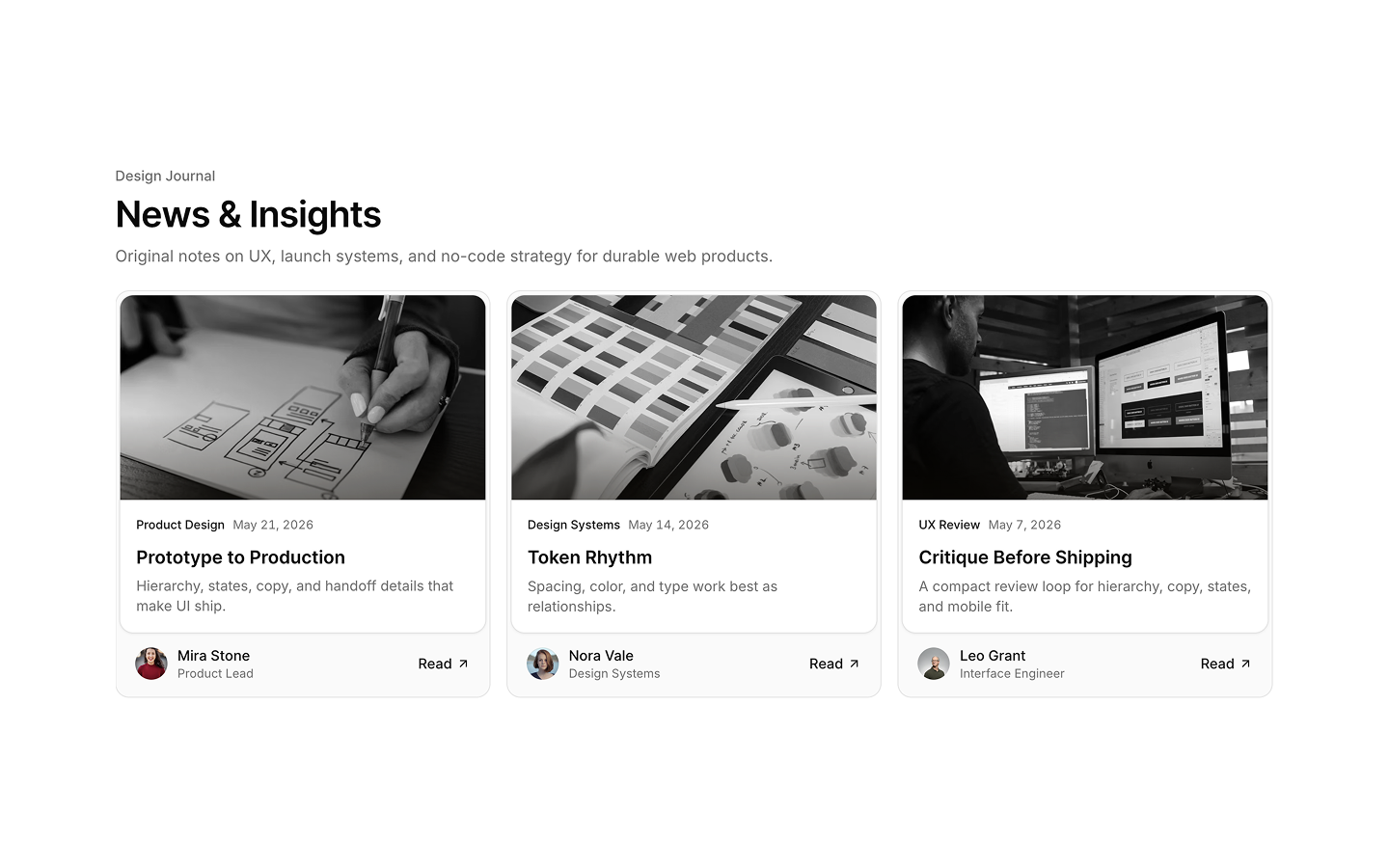 Blog blocks preview