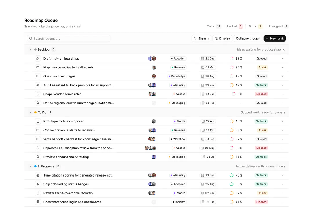 Shadcn Data Grid Blocks with Grouped Rows and Banded Sections - ReUI